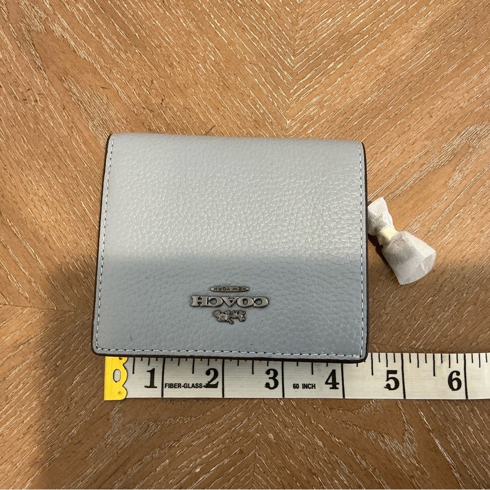 Coach Light Blue Leather Wallet - Picture 4 of 5